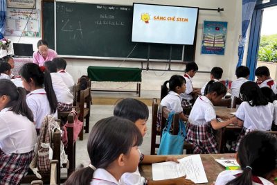 BÀI HỌC STEM ĐỐI LỚP BỐN Ở TRƯỜNG TIỂU HỌC ĐỨC LỢI