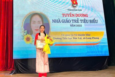 TUYÊN DƯƠNG NHÀ GIÁO TRẺ TIÊU BIỂU TỈNH QUẢNG NGÃI NĂM 2025